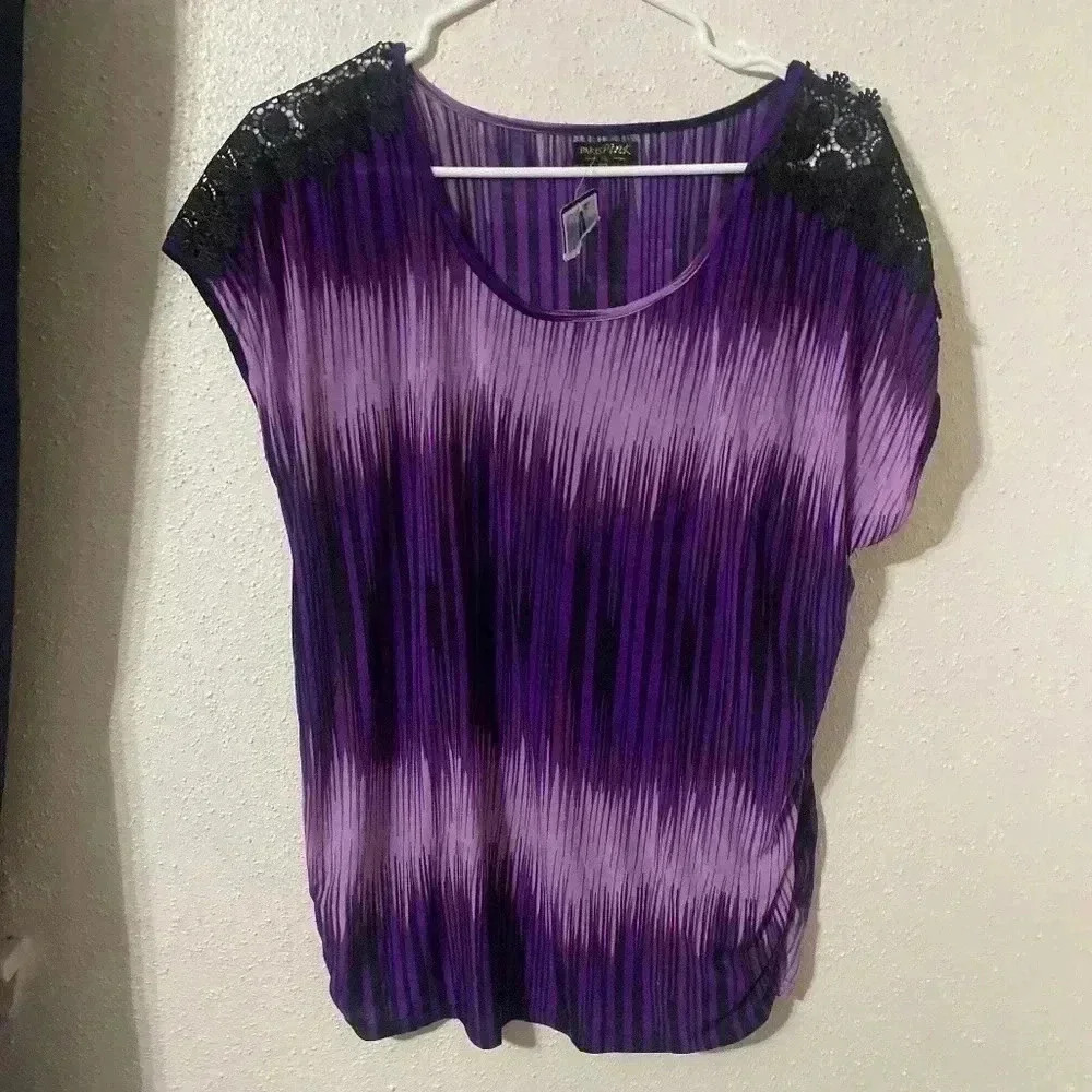 PARIS PINK CASUAL FLOWY TOP XL